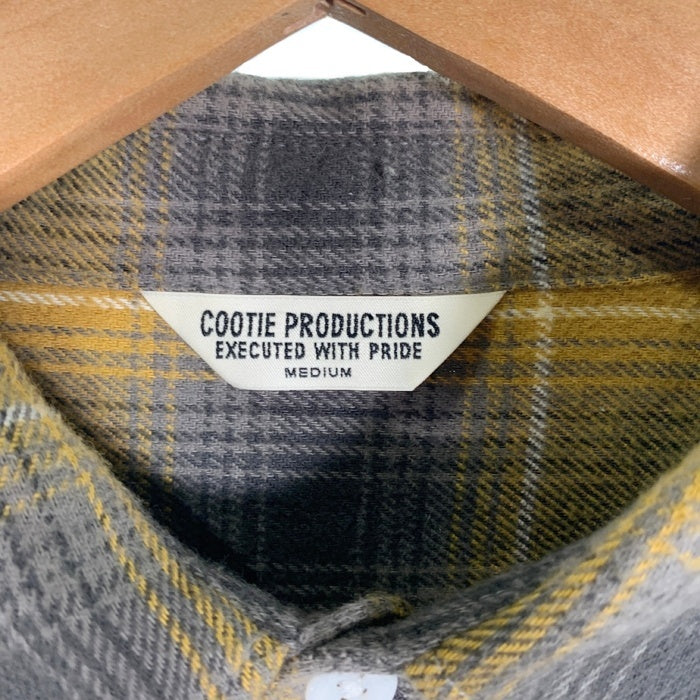 COOTIE クーティ オンブレチェック フランネルシャツ マスタード Size M 福生店