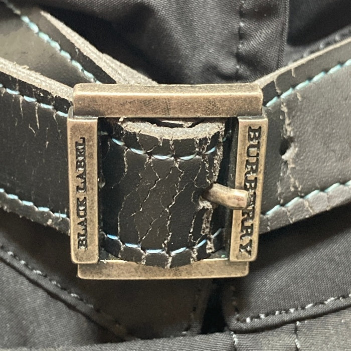 BURBERRY BLACK LABEL バーバリーブラックレーベル  BMA15-305-09 裏地ノバチェック 中綿コート ブラック sizeM 瑞穂店