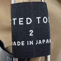 UNITED TOKYO ユナイテッドトウキョウ アシンメトリー テーラーシャツワンピース ベージュ ブラック 142110003 Size 2 瑞穂店