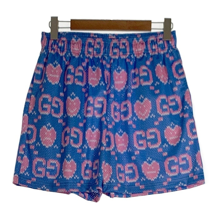 BRAVEST STUDIOS GG Shorts メッシュ ショーツ ハーフ パンツ ブルー ピンク Size L 福生店