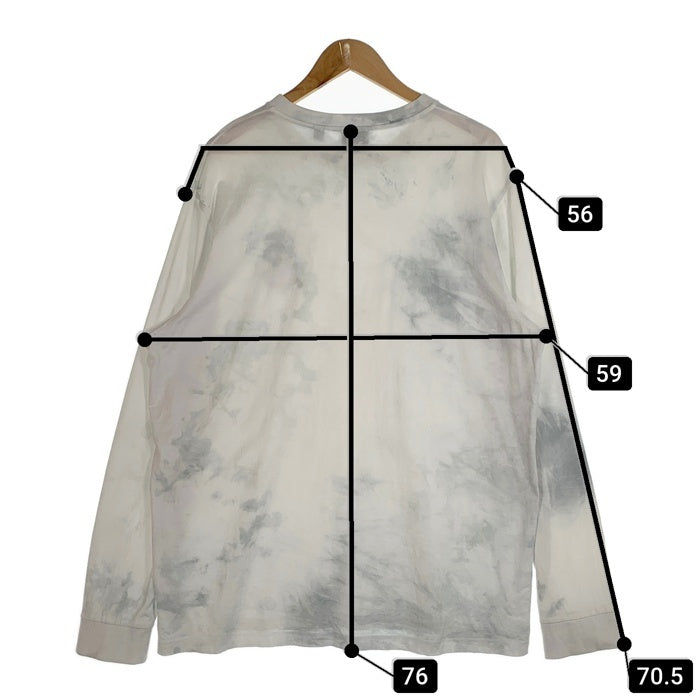 BURBERRY LONDON ENGLAND バーバリー モノグラム ロングスリーブTシャツ ホワイト 8024600 デニム色移り Size XL 福生店
