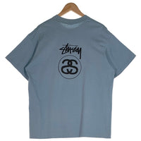80's STUSSY ステューシー シャネルロゴ 半袖 Tシャツ ライトブルー Size XL 福生店