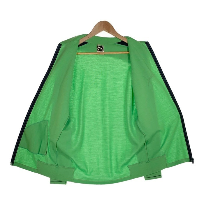 70’s PUMA プーマ トラックジャケット グリーン 目つき ポリアクリル 羊毛 Size 6 (M-L相当) 福生店