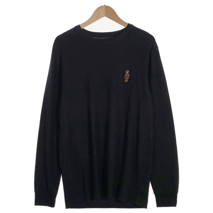 Polo Ralph Lauren ポロラルフローレン ポロベア サーマルカットソー ブラック 刺繡 PW26HF Size L 福生店