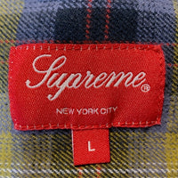 SUPREME シュプリーム 22SS Brushed Plaid flannel Shirt ブラッシュド フランネルチェックシャツ Size L 福生店