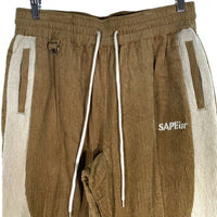 SAPEur サプール Corduroy Track Pants コーデュロイトラックパンツ ベージュ アイボリー Size XL 福生店