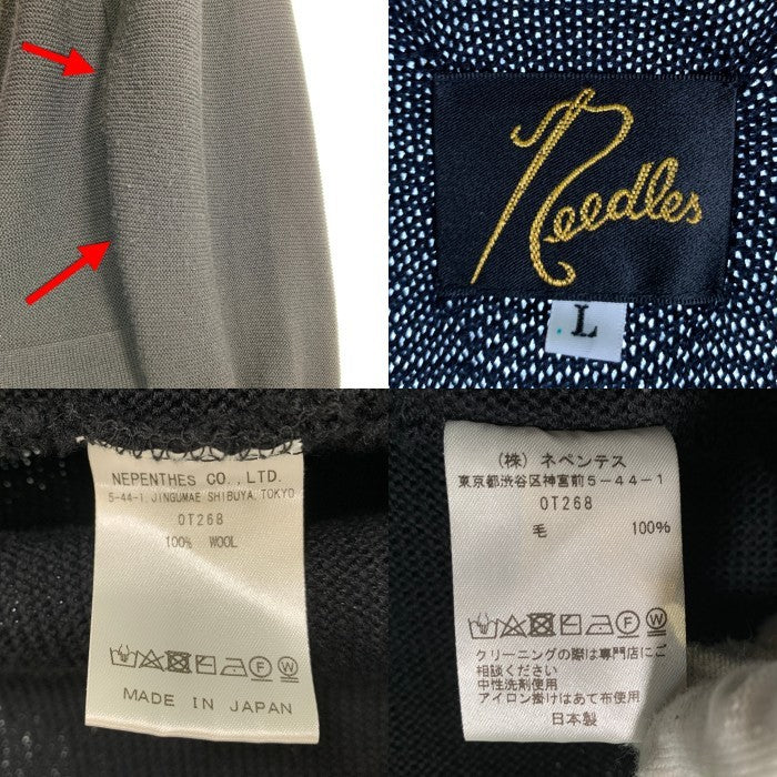 Needles ニードルズ V Neck Cardigan - Chimayo Vネックカーディガン チマヨ ウール ブラック OT268 Size L 福生店