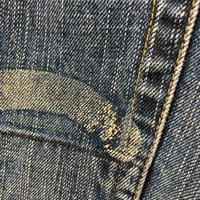 EVISU エヴィス Lot2001 ボタンフライ テーパードデニムパンツ ジーンズ ライトブルー Size 30×32 瑞穂店