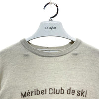 framework フレームワーク ロゴニット ライトグレー 瑞穂店