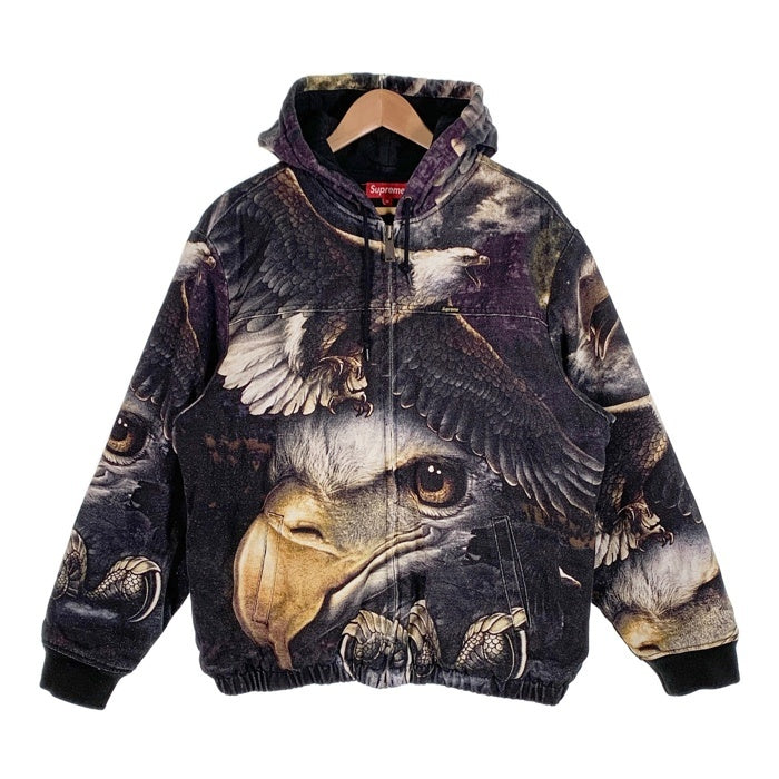 SUPREME シュプリーム 21SS Eagle Hooded Work Jacket イーグル フーデッド ワークジャケット パーカー ブラック Size M 福生店