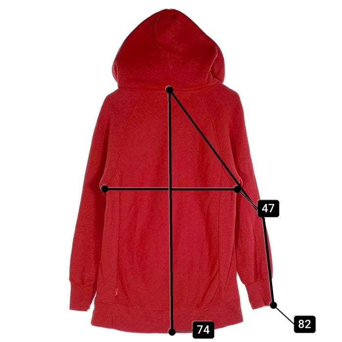 WTAPS ダブルタップス 16SS ロゴワッペン プルオーバースウェットパーカー レッド 161ATDT-CSM09 Size M 福生店