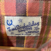TMT ティーエムティー Heavy flannel Check Shirts ヘビーフランネルチェックシャツ レッド TSH-F2310 Size XL 福生店