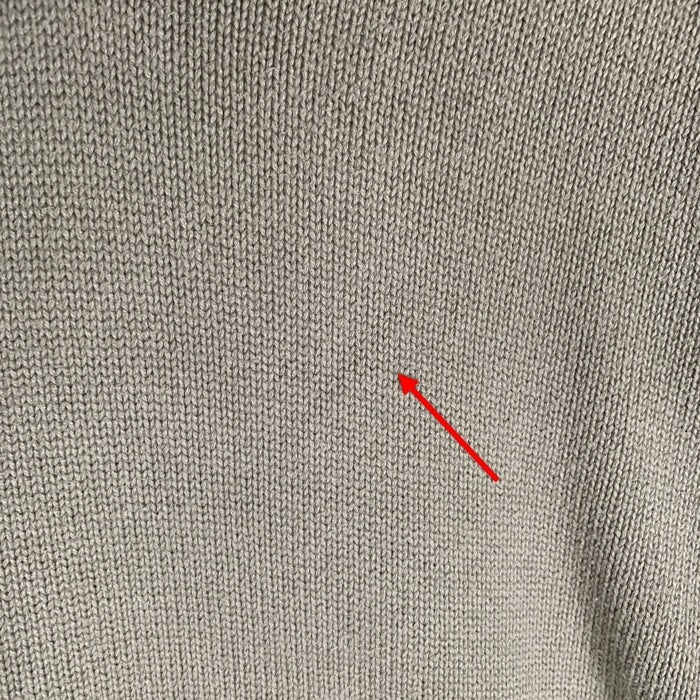 Eddie Bauer エディーバウアー コットン ハーフジップ セーター ベージュ カーキ Size L 福生店