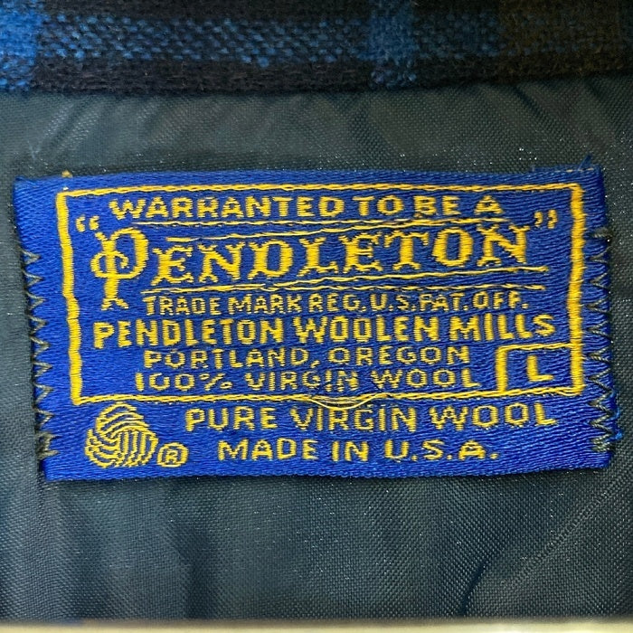 PENDLETON ペンドルトン チェックウールシャツ ブルー sizeL 瑞穂店