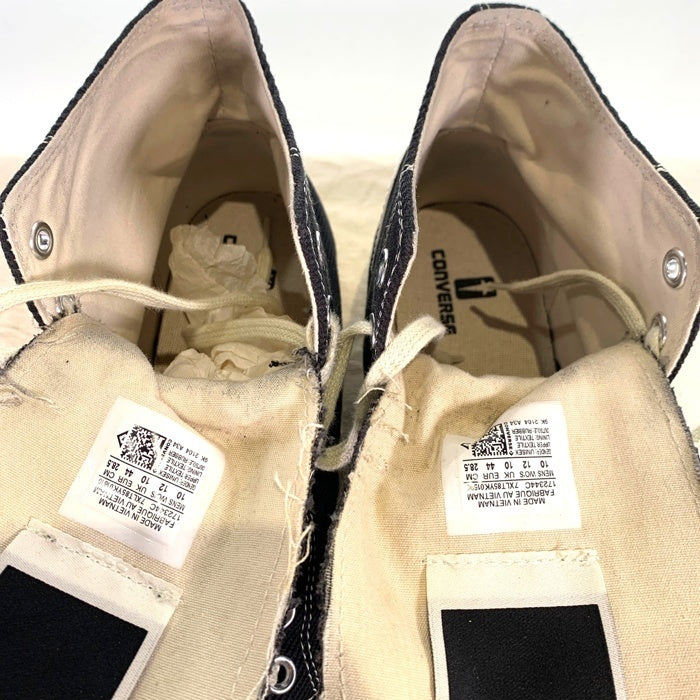 CONVERSE コンバース RICK OWENS DRKSHDW リックオウエンス ダークシャドウ TURBODRK CHUCK 70 HI ターボダーク チャックテイラー ハイ ブラック 172344C Size US10 (28.5cm) 福生店
