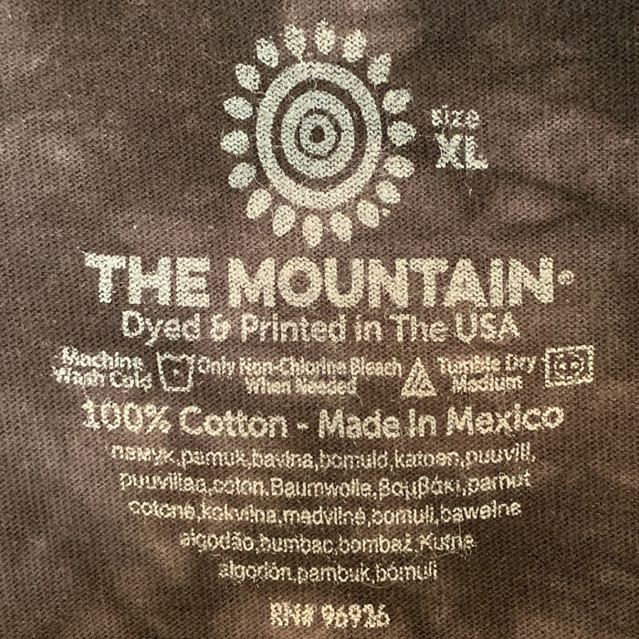THE MOUNTAIN by LIQUID BLUE マウンテン バイ リキッドブルー 死神プリント タイダイTシャツ ブラック Size XL 福生店