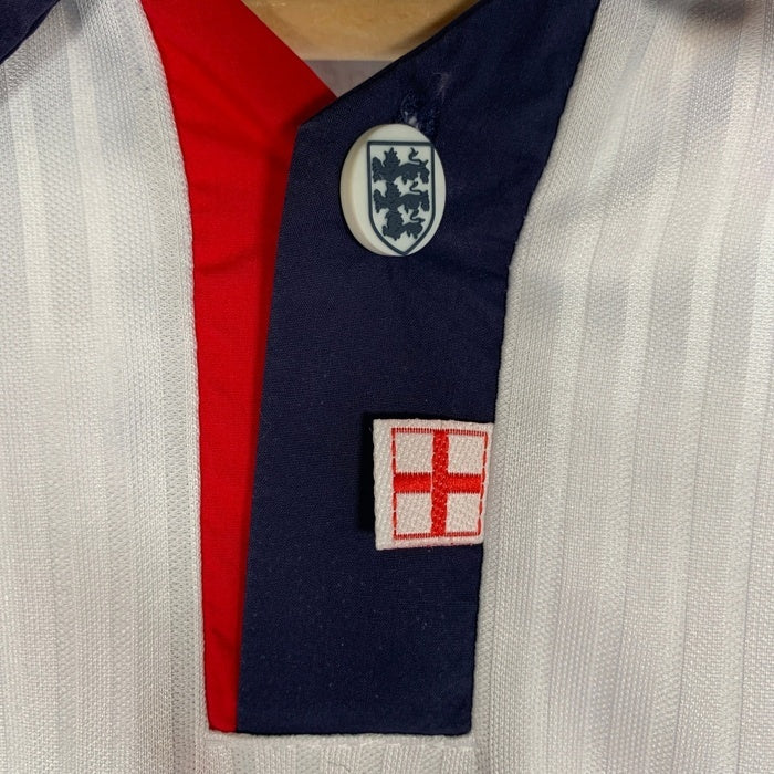 Umbro アンブロ イングランド代表 ベッカム 7 サッカージャージ 長袖 ホワイト フランスW杯 Size L 福生店