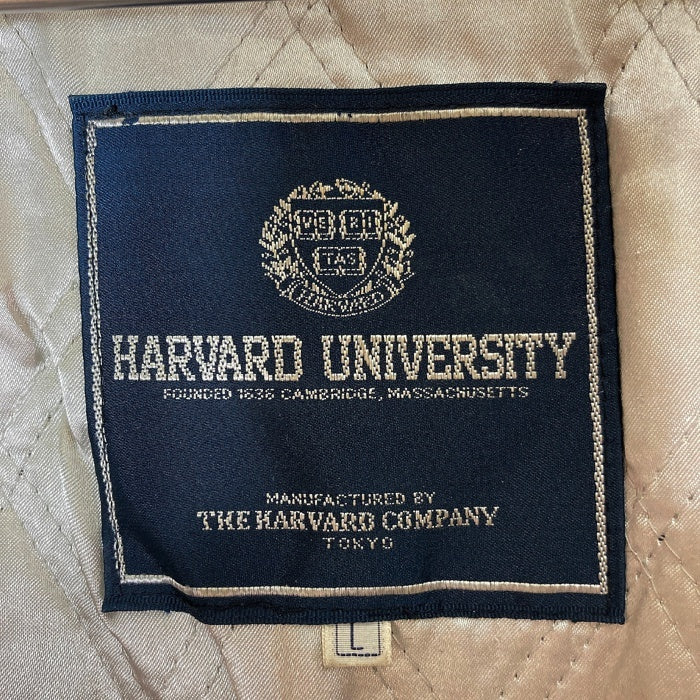 HARVARD UNIVERSITY ハーバードユニバーシティ スタジャン 袖レザー ブラック sizeL 瑞穂店