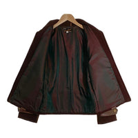 WAREHOUSE ウエアハウス 1930's STYLE WOOL × LEATHER TWO-TONE SPORTS JKT スポーツジャケット TALONジップ ブラウン Size S 福生店