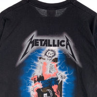00`s METALLICA メタリカ RIDE THE LIGHTNING 半袖 Tシャツ ブラック FRUIT OF THE LOOMタグ Size L 福生店