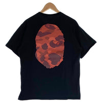 A BATHING APE アベイシングエイプ COLOR CAMO BIG HEAD TEE カラーカモ ビッグヘッド プリントTシャツ ブラック Size L 福生店