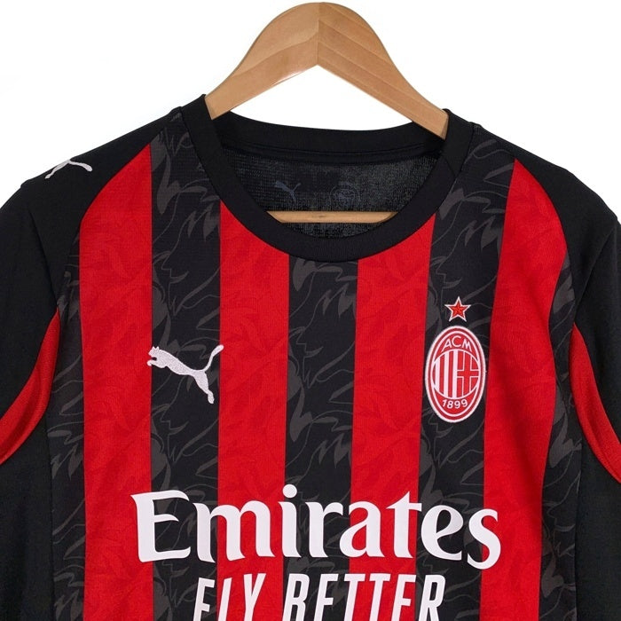 PUMA プーマ AC Milan Stadium Jersey ACミラン 2025-6 オーセンティック 半袖 ジャージ レッド ブラック 779962-01 Size US M 福生店