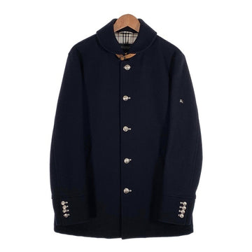 BURBERRY BLACK LABEL バーバリーブラックレーベル ショールカラー ウールコート ブラック BMP53-326-29 Size L 福生店