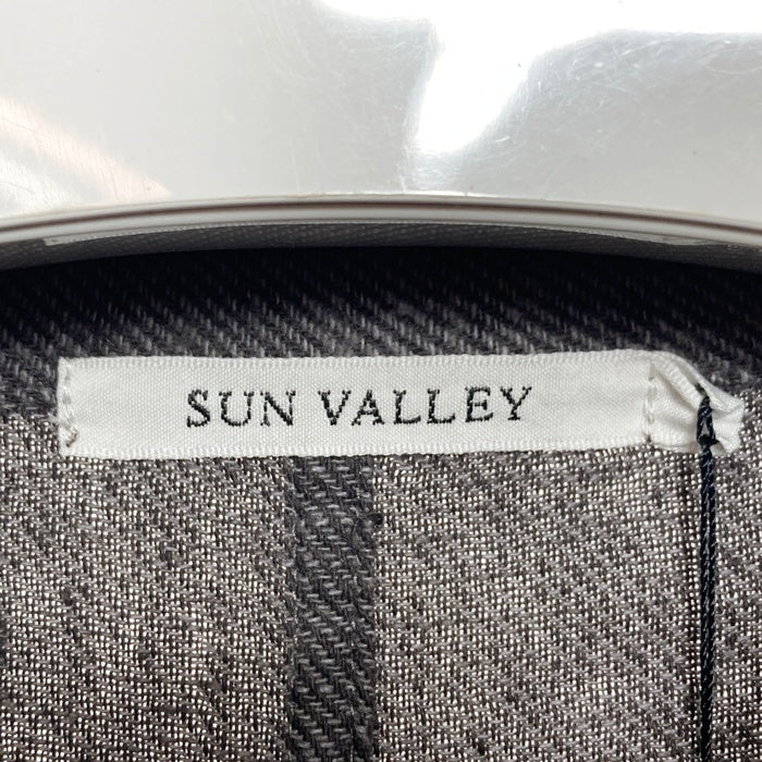 SUN VALLEY サンバレー コットンリネンダンガリー起毛ワンピース グレージュ sizeM 瑞穂店