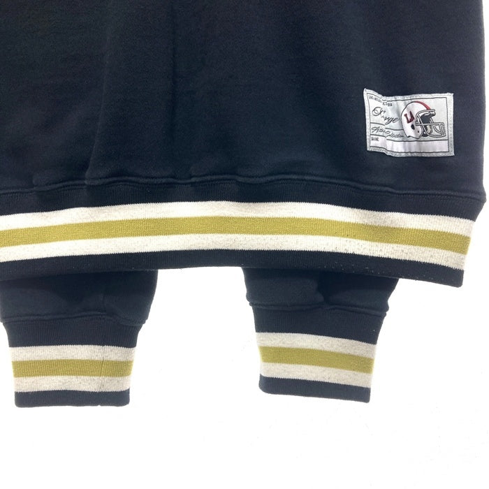 X-LARGE エクストララージ ベースボールロゴ Vネックスウェットトレーナー ブラック 101233012017 Size S 瑞穂店