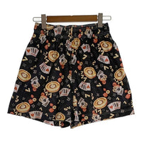 BRAVEST STUDIOS Gambing Shorts トランプ メッシュ ショーツ ハーフ パンツ ブラック Size L 福生店