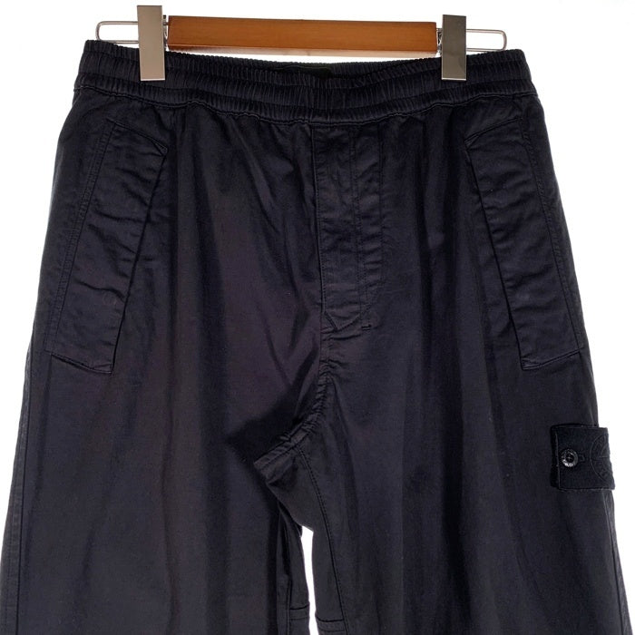STONE ISLAND ストーンアイランド コットン ウール テーパードパンツ イージー ゴーストピース ブラック 7315325F4 Size 31 福生店