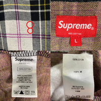 SUPREME シュプリーム 18SS Jacquard Tartan Plaid Tee ジャガード タータンチェック ポケットTシャツ コットンニット Size L 福生店