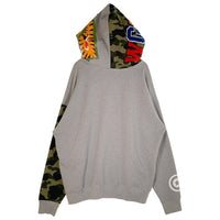 A BATHING APE アベイシングエイプ Giant Shark Full Zip Hoodie ジャイアント シャーク フルジップ スウェットパーカー グレー 001ZPG701018X Size 2XL 福生店