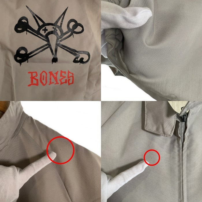 80's POWELL PERALTA パウエルペラルタ RAT BONES ラットボーンズ SWING TOP スイングトップ ジップアップ ジャケット グレー USA製 Size M 福生店