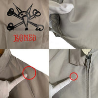 80's POWELL PERALTA パウエルペラルタ RAT BONES ラットボーンズ SWING TOP スイングトップ ジップアップ ジャケット グレー USA製 Size M 福生店
