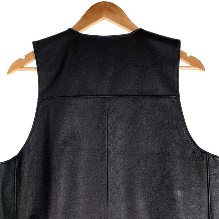 HARLEY-DAVIDSON ハーレーダビッドソン レザーベスト スナップボタン ブラック USA製 Size L 福生店