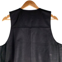 HARLEY-DAVIDSON ハーレーダビッドソン レザーベスト スナップボタン ブラック USA製 Size L 福生店
