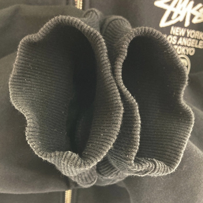 STUSSY ステューシー ワールドツアー ジップパーカー ブラック SizeL 瑞穂店