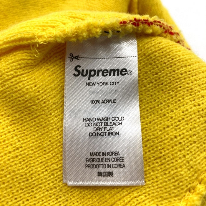 SUPREME シュプリーム 22AW Rose Beanie ローズ ビーニーキャップ ニット アクリル イエロー 瑞穂店