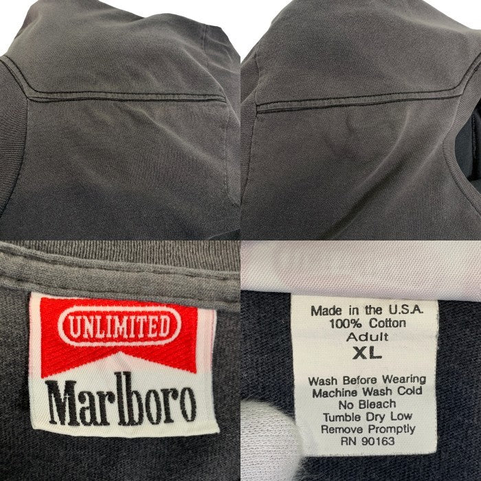 90's Marlboro マールボロ Lizard リザード ポケットTシャツ フェードブラック Size XL 福生店