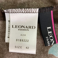 LEONARD レオナール 花柄 トップス ジャケット アンサンブル ブラウン sizeLL 瑞穂店