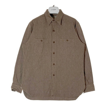 BUZZ RICKSON'S バズリクソンズ COTTON COVERT WORK SHIRT ブラウン size15-15 1/2 瑞穂店