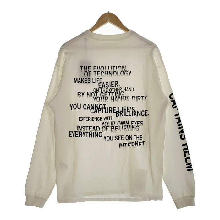 CAPTAINS HELM キャプテンズヘルム RUNNING FOAM L/S TEE ロンT ロングスリーブ ランニングフォーム 長袖 Tシャツ ホワイト CH25-SS-T06 Size L 福生店