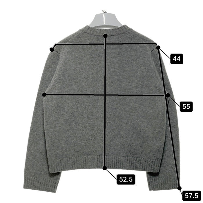 Traditional Weatherwear トラディショナルウェザーウェア L242THKCD0315EQ クルーネックカーディガン ウール LUDLOW ラドロウ グレー sizeS 瑞穂店