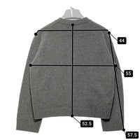 Traditional Weatherwear トラディショナルウェザーウェア L242THKCD0315EQ クルーネックカーディガン ウール LUDLOW ラドロウ グレー sizeS 瑞穂店