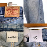 READYMADE レディメイド DENIM FLARE 再構築 ダメージ加工 デニム フレア パンツ ライトブルー RE-CO-BL-00-00-243 Size Free 福生店