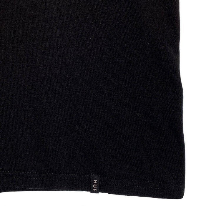 HUF ハフ フロッキープリント Tシャツ ブラック Size L 福生店