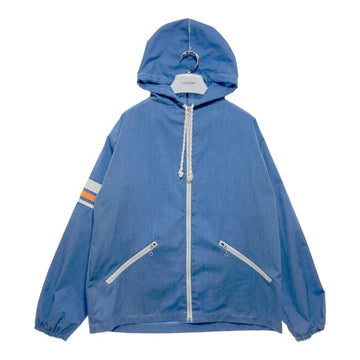 70's Sears シアーズ KINGS ROAD ジップアップパーカー袖ライン ポリコットン ライトブルー Size L 瑞穂店