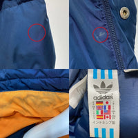 adidas アディダス 万国旗タグ シロクマ刺繍 中綿ジャケット ネイビー sizeM 瑞穂店