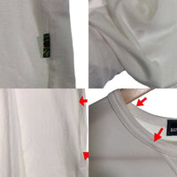 Mr.BATHING APE ミスターベイシングエイプ プリントTシャツ ホワイト 前Vガゼット 007CSF301001X Size L 福生店